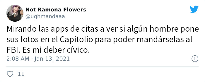 Las mujeres trolean a los agitadores del Capitolio buscándolos en las apps de citas solo para enviar sus datos al FBI
