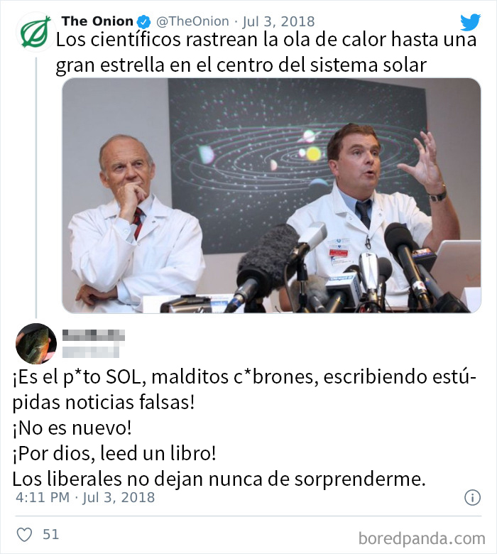 Esos Liberales Y Sus Noticias Falsas Sobre El Sol