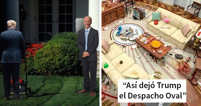 La gente celebra la transición de Trump a Biden con 20 divertidos memes