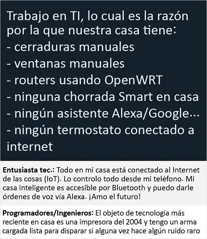 Los programadores conocen los riesgos