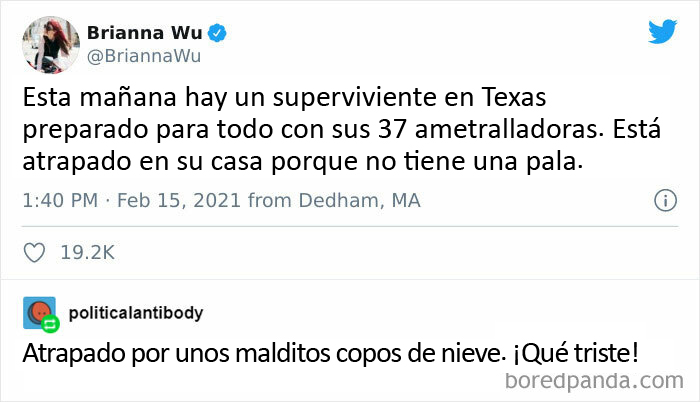 Deberían intentar disparar a la nieve