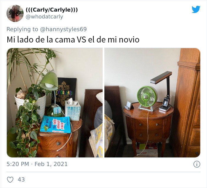 Estas mujeres comparan su lado de la cama con el de sus novios, y las similitudes entre hombres son muy divertidas