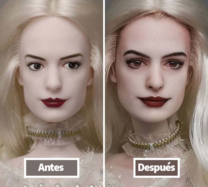 Este artista repinta las muñecas de forma más realista