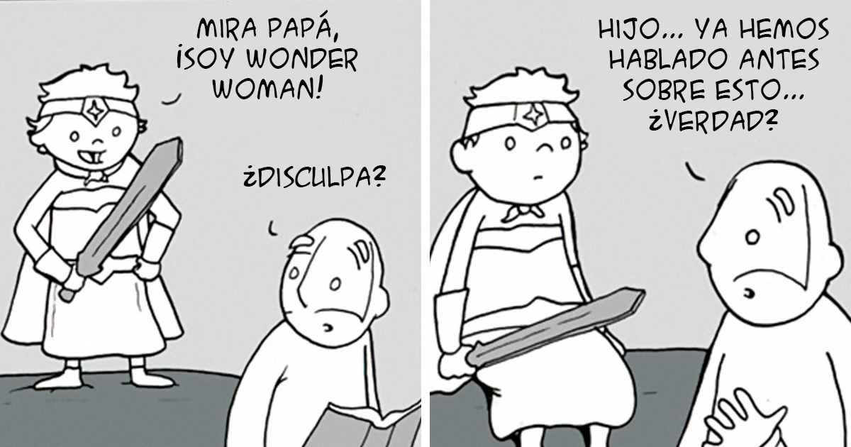 Este padre crea honestos cómics sobre el mundo y ser amable (10 imágenes)
