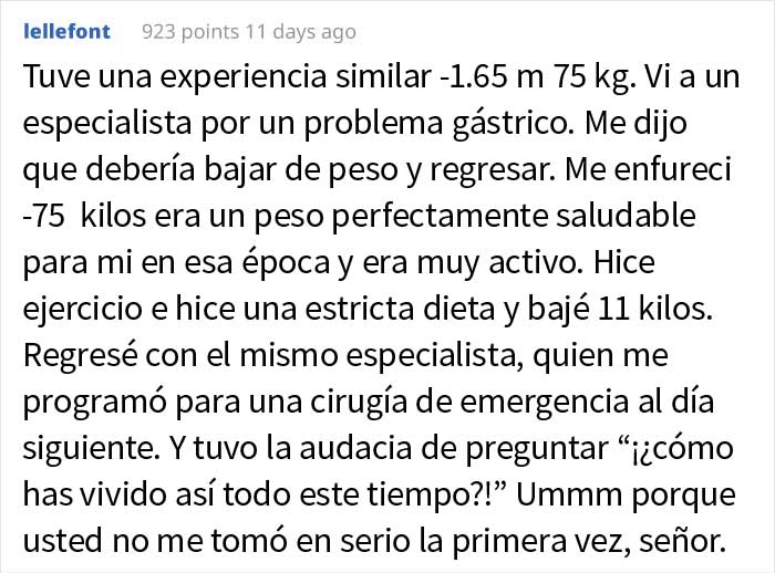 Esta mujer perdió 34 kilos para que los médicos dejaran de achacar sus síntomas al peso y le den por fin un diagnóstico