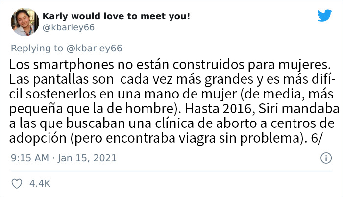 Esta persona cuenta 18 datos alarmantes que demuestran que "nuestro mundo no fue construido para las mujeres"