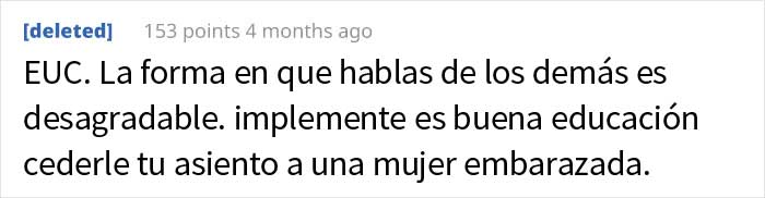 Este hombre comparte sus razones para negarse a ceder el asiento del autobús a una embarazada, pero la gente no está convencida