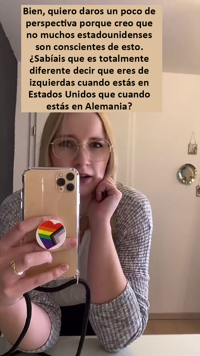 Esta mujer explica las diferencias de la "izquierda" política entre Alemania y Estados Unidos, y se hace viral con 384K likes