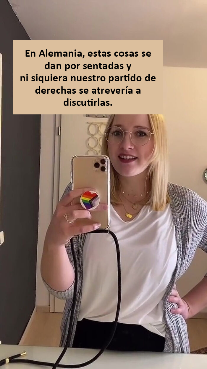 Esta mujer explica las diferencias de la "izquierda" política entre Alemania y Estados Unidos, y se hace viral con 384K likes