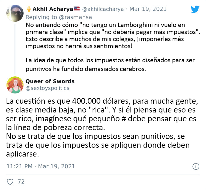 "Esta gente no tiene ni idea de lo que es pasar dificultades": Twitter se burla de un artículo que explica las dificultades de quienes ganan 400000$ al año