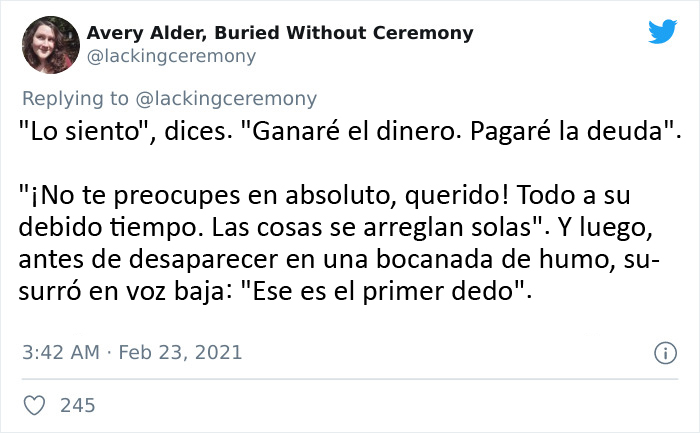 Esta persona explica 