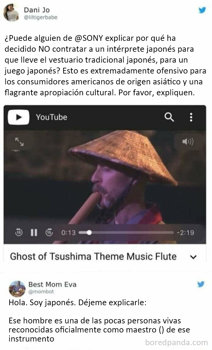 El maestro de shakuhachi es atacado por los 'Guerreros de la justicia social' por ser blanco