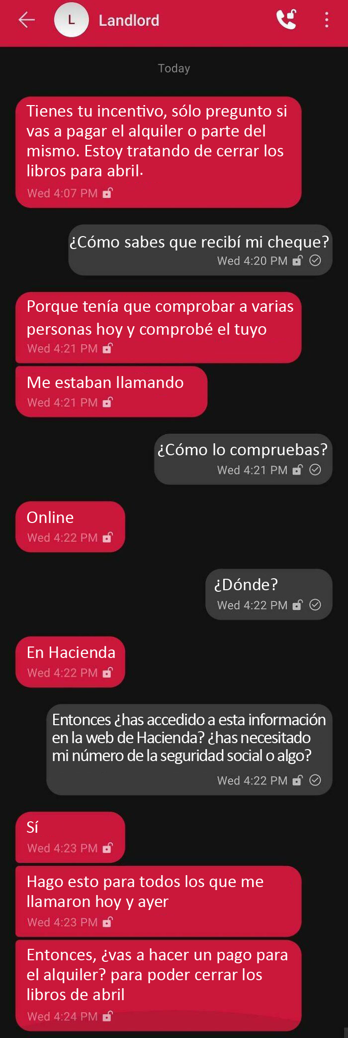 El casero comete un delito federal para intentar cobrar el alquiler