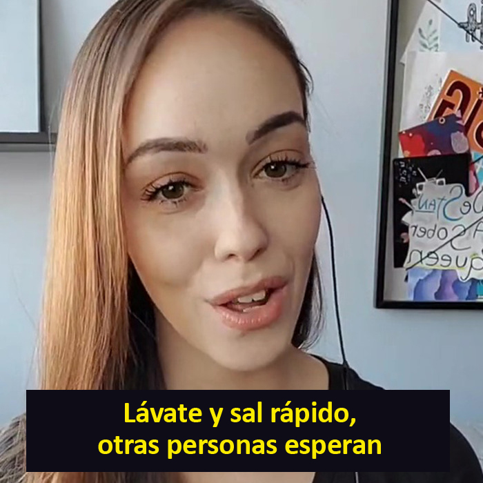 Las duchas deben ser cortas porque hay cola de espera
