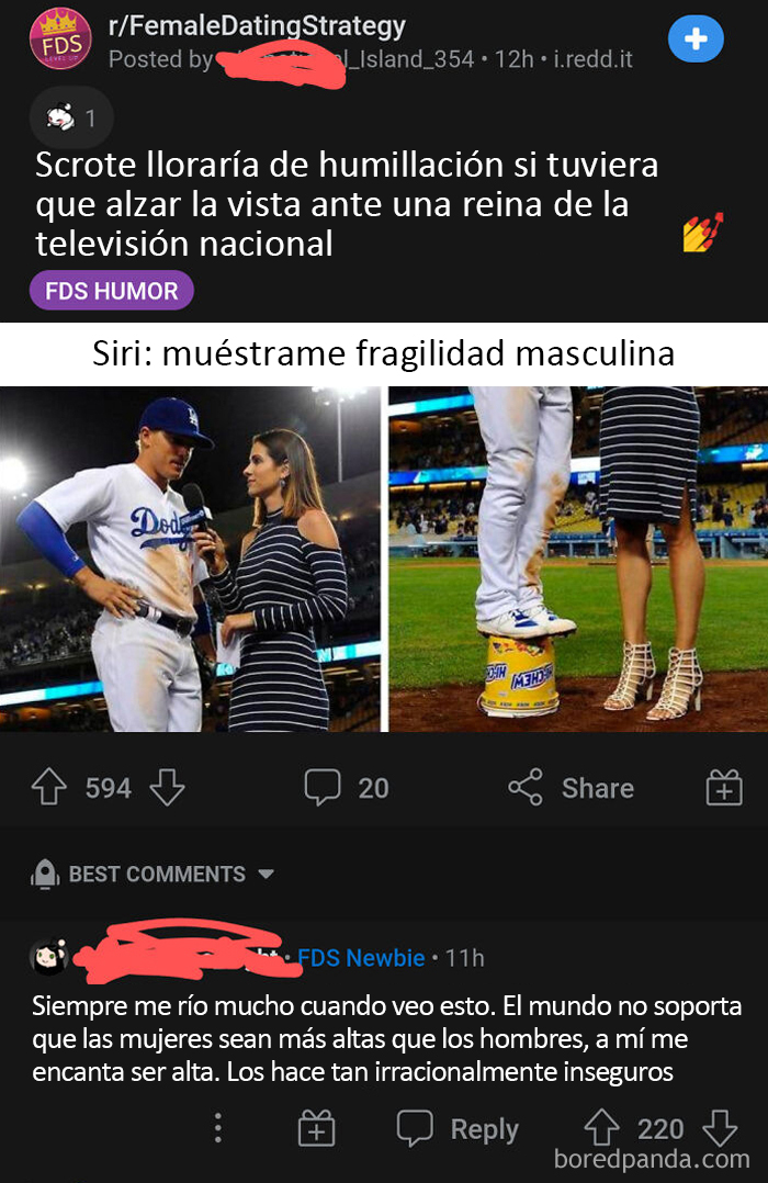 Lo cierto es que el tipo lo hizo a propósito para reirse de su propia altura