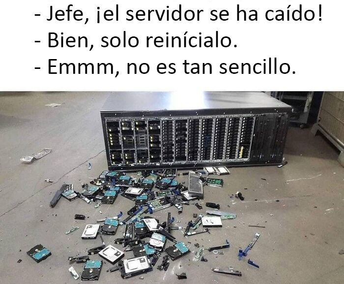 ¡El servidor se ha caído!