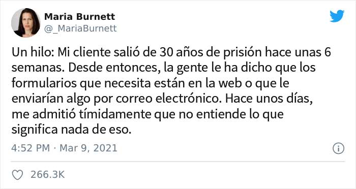 Esta abogada compartió la historia de su cliente luchando por ponerse al día con la tecnología moderna después de 30 años en prisión