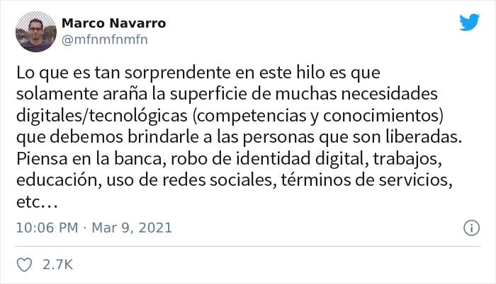 Esta abogada compartió la historia de su cliente luchando por ponerse al día con la tecnología moderna después de 30 años en prisión