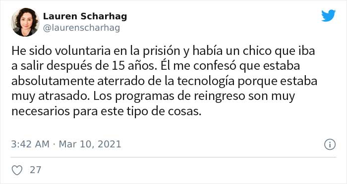 Esta abogada compartió la historia de su cliente luchando por ponerse al día con la tecnología moderna después de 30 años en prisión