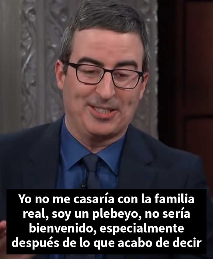 Se vuelven virales los comentarios de John Oliver en 2018 sobre la incorporación de Meghan Markle a la familia real británica, tras la entrevista con Oprah