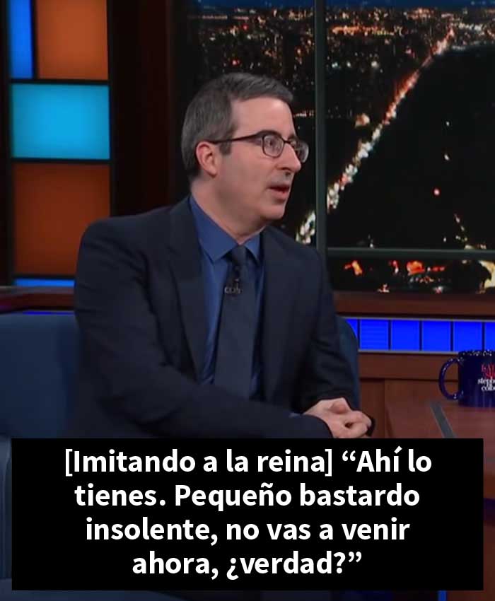 Se vuelven virales los comentarios de John Oliver en 2018 sobre la incorporación de Meghan Markle a la familia real británica, tras la entrevista con Oprah
