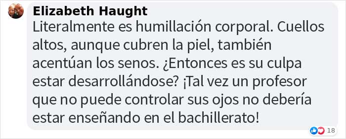 "Estás en la profesión equivocada": Una joven de 17 años es enviada a casa por su combinación de cuello alto y vestido, provocando una gran reacción