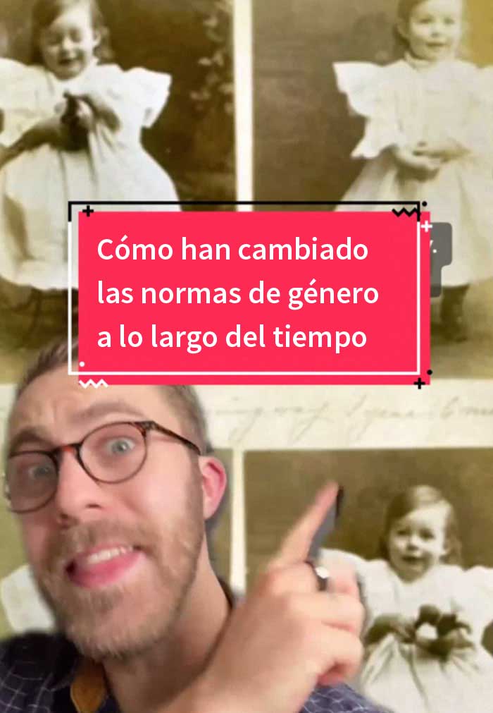 Este hombre comparte datos históricos mostrando los rápidos cambios de las normas de género al ser totalmente inventadas