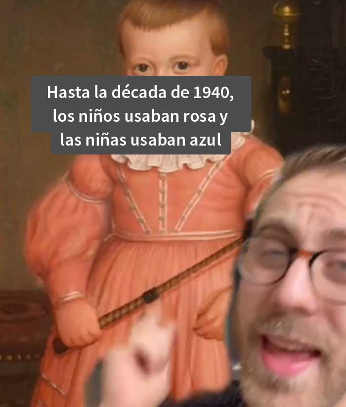 Este hombre comparte datos históricos mostrando los rápidos cambios de las normas de género al ser totalmente inventadas