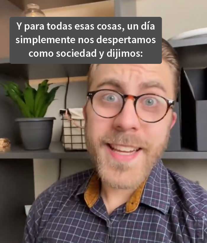 Este hombre comparte datos históricos mostrando los rápidos cambios de las normas de género al ser totalmente inventadas