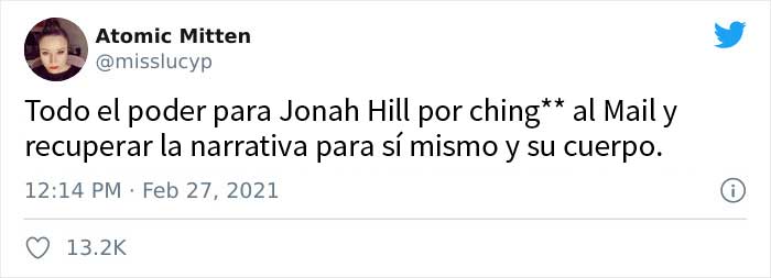 El actor Jonah Hill responde a 