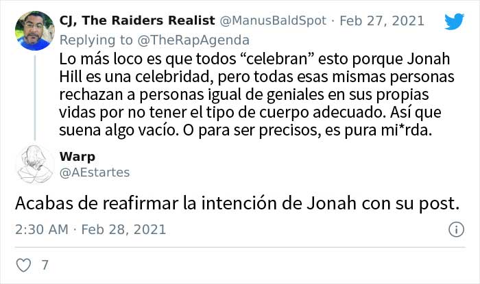 El actor Jonah Hill responde a 
