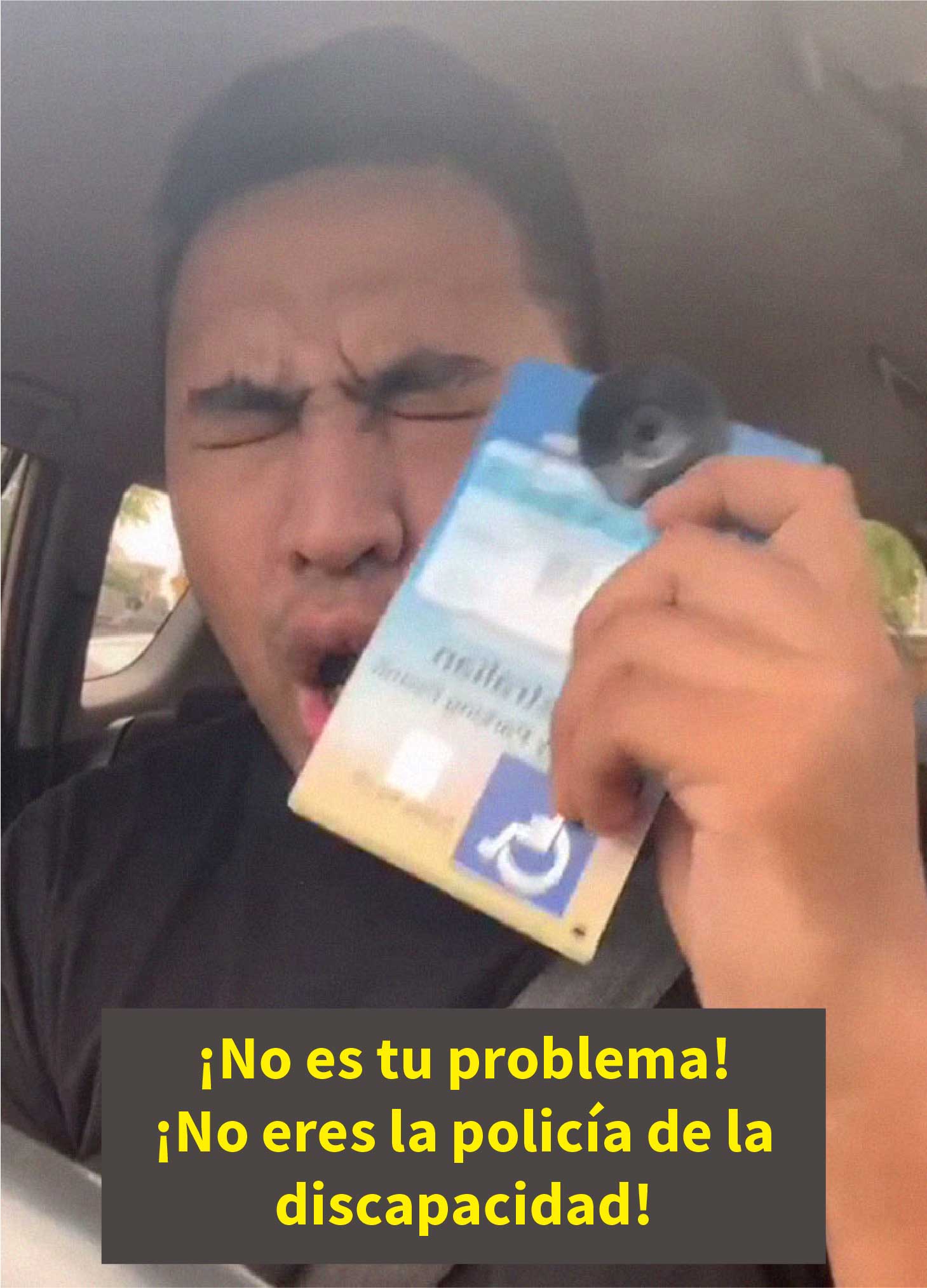 Este hombre con una sola pierna es cuestionado por aparcar en un lugar para discapacitados, así que se enfrenta a la 'Karen'