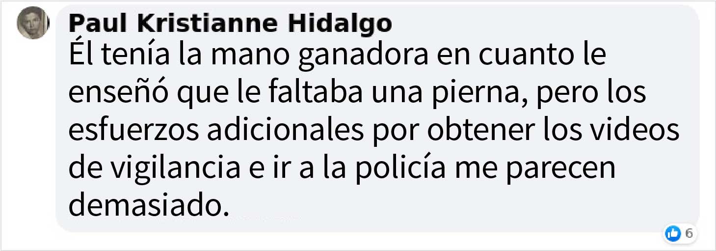 Este hombre con una sola pierna es cuestionado por aparcar en un lugar para discapacitados, así que se enfrenta a la 'Karen'