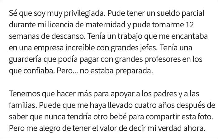 "Me vi obligada a aguantarme y volver al trabajo": una madre desconsolada comparte por qué 12 semanas de baja por maternidad no son suficientes