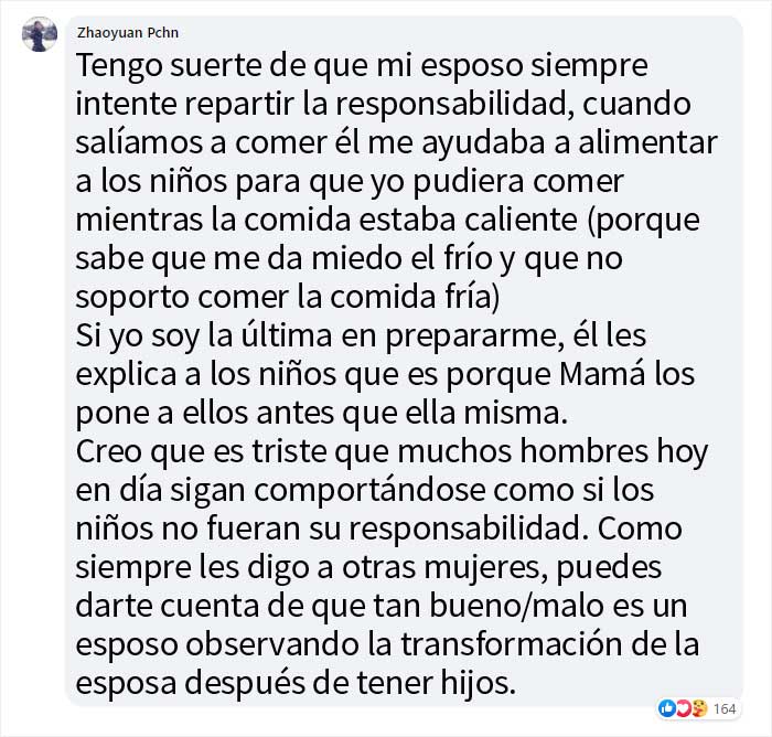 Esta mujer explica por qué las madres terminan las últimas de comer debido al trabajo adicional que tienen que hacer