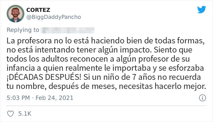 Esta madre tuiteó la conversación que tuvo con la profesora de su hijo tras una clase online que salió mal, y se vuelve viral