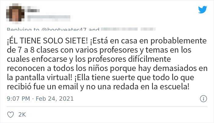 Esta madre tuiteó la conversación que tuvo con la profesora de su hijo tras una clase online que salió mal, y se vuelve viral