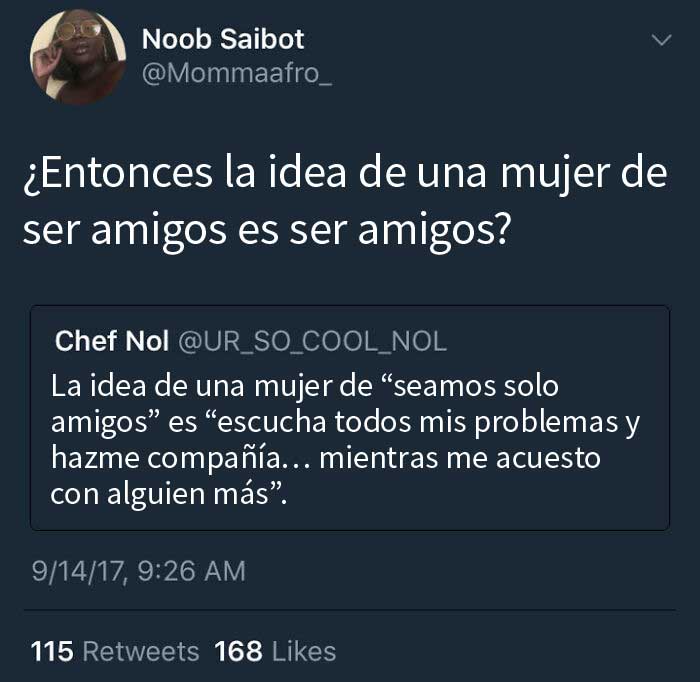 Esta mujer explica la diferencia entre cómo ven los hombres y las mujeres la amistad tras encontrar una definición humorística de 'Friendzone'