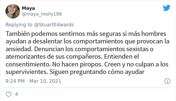 Los hombres se preguntan cómo pueden ayudar a las mujeres a sentirse más seguras tras la trágica desaparición de Sarah Everard