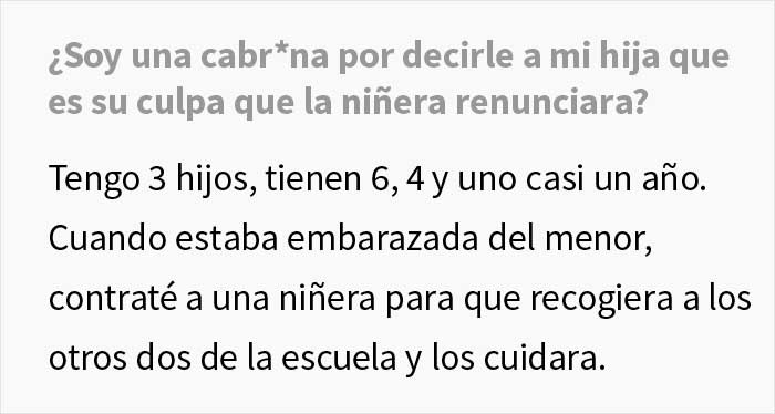 La gente cree que esta madre hizo un gran trabajo al castigar a su hija "malcriada" después de que hiciera renunciar a su niñera