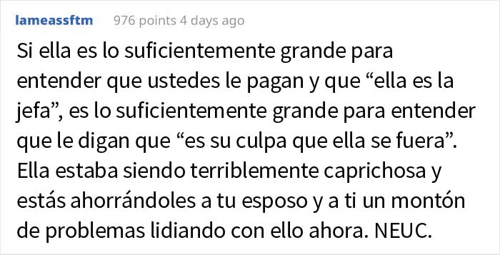 La gente cree que esta madre hizo un gran trabajo al castigar a su hija "malcriada" después de que hiciera renunciar a su niñera