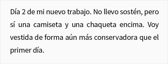 Esta mujer no lleva sostén en el trabajo a pesar de las quejas de sus compañeros, y pregunta si es idiota por ello