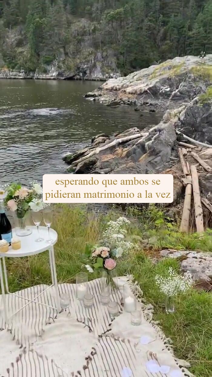 Esta pareja se propuso matrimonio mutuamente de forma accidental durante una sesión de fotos
