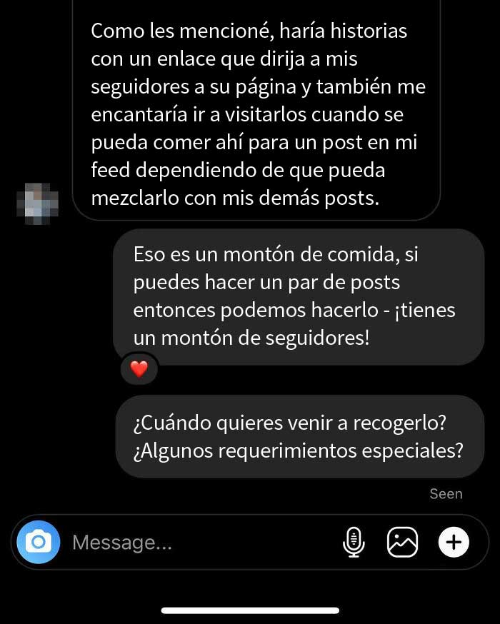 En este restaurante enseñaron una lección a un influencer que quería pagar la comida con "visibilidad"