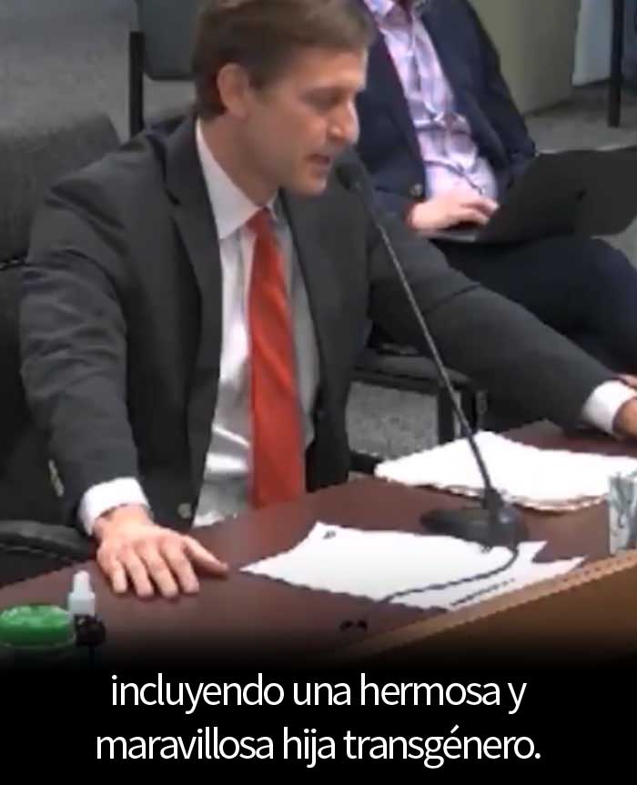 "Tenía un hijo que no sonreía": Un padre cristiano explica cómo aprendió a aceptar a su hija trans en un discurso desgarrador