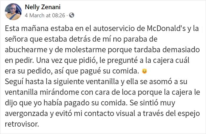 Se vuelve viral la "mezquina" venganza de un hombre contra una Karen maleducada en un autoservicio