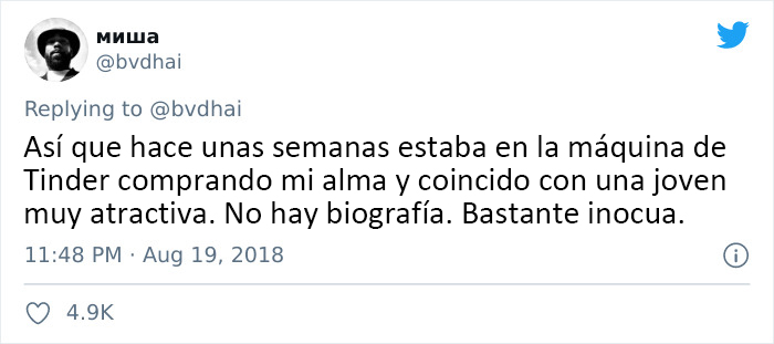 Este tipo compartió la historia viral de su cita de Tinder que salió mal porque la misma mujer engañó a decenas de hombres