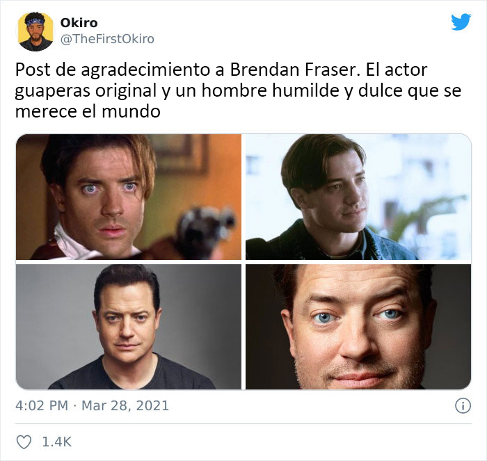 The Internet Just Made Brendan Fraser Go Viral Simply For Being Awesome, And Here Are 30 Of The Best Tweets