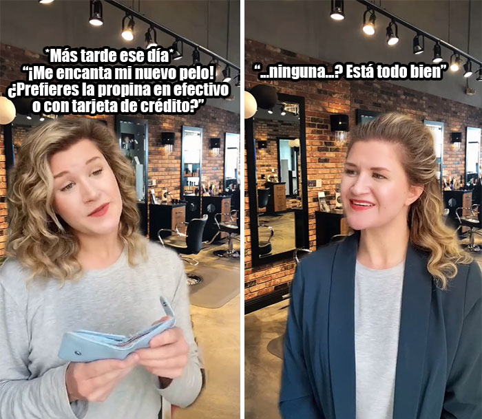 No dejar propina en la peluquería