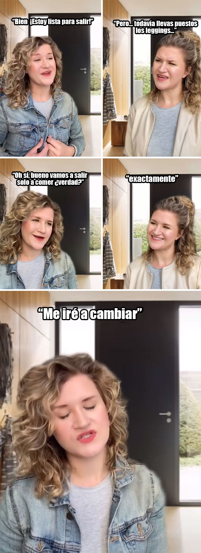 Salir sólo si estás totalmente arreglada